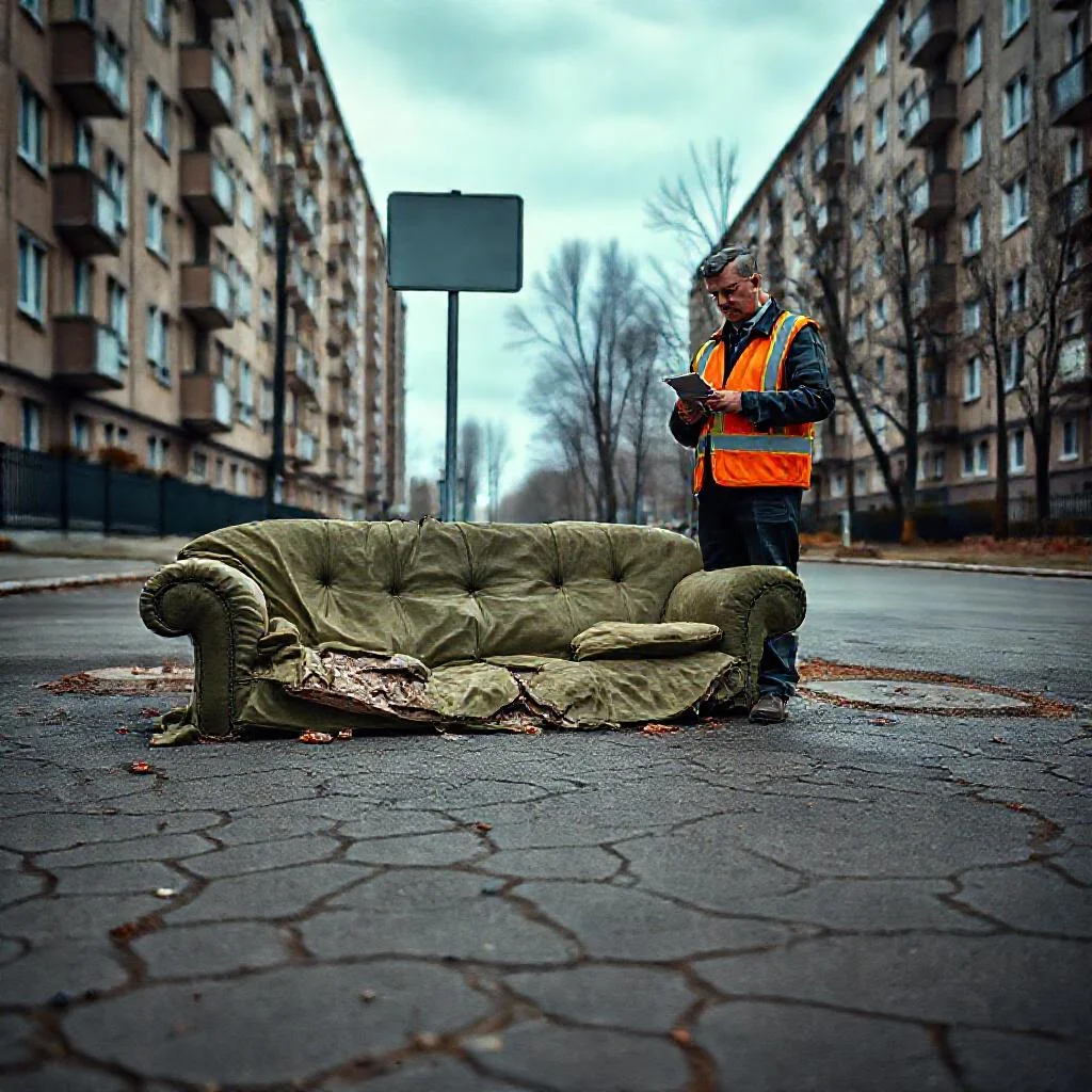 Штраф за выброс старого дивана во двор Иллюстрация к статье: Штраф за выброс старого дивана во двор